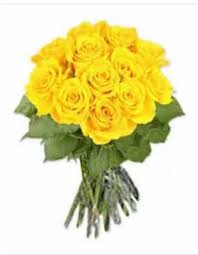 yellow roses bouquet 12 flowers at rs