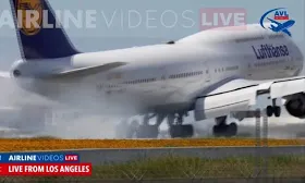 Video shows airliner bounce off runway during aborted landing