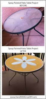 flower power outdoor tea table