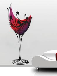 Wine Glass Wall Decal From Wall Decor