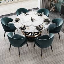 I'm also going to share some pros and cons for a round dining room table, as well as one key tip for picking out the right dining table shape. Attractive Flower Base Designed Metal Round Dining Table My Aashis
