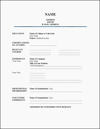 Printable Fill In The Blank Resume Worksheet Civil