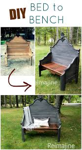 diy bed to bench by jill andrea