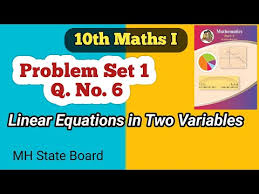 Two Variables Problem Set 1 10th Math