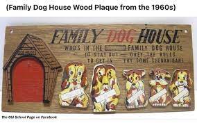 Wood Wall Plaques Dog House