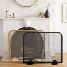 Silver Fireplace Hearth West Elm