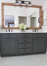 How to refinish an old water damaged bathroom vanity. How To Refinish Bathroom Cabinets Diy Domestic Blonde