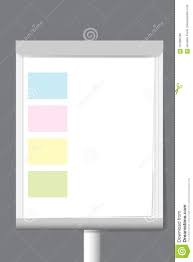 Flip Chart With Color Rectangle Moderation Papers Stock