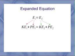 Mechanical Energy Conservation Equation