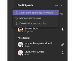 prevent muted attendees from unmuting