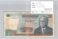 Banknote Tunisia - 20 Dinars 15/10/1980s - Pick 77 - N° 117902 | eBay