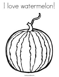 Watermelon coloring pages to download and print. I Love Watermelon Coloring Page Twisty Noodle
