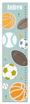 Marleigh Sports Ball Personalized Growth Chart