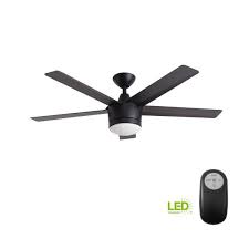 It is constructed from 100% solution dyed polypropylene with wilton woven construction and edge serged finish. Home Decorators Collection Merwry 52 In Integrated Led Indoor Matte Black Ceiling Fan With Light Kit And Remote Control Sw1422mbk The Home Depot