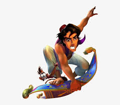 aladdin on his carpet 524x645 png