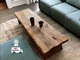 Rustic Low Coffee Table Dining And