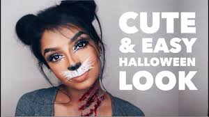 cute bunny cat halloween makeup