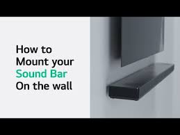 how to mount your sound bar on the wall