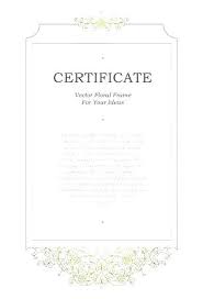 Wedding Ceremony Certificate Template Blank Marriage Certificate
