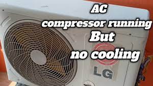 lg split ac not cooling ac compressor