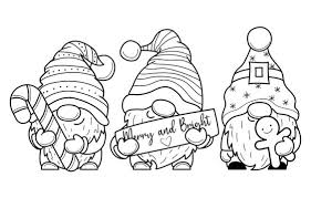christmas colouring book images