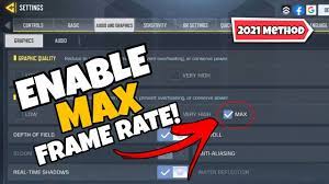 how to get max frame rate in cod mobile