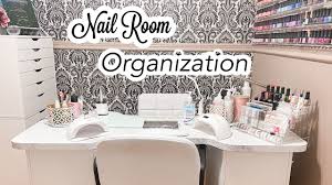 nail room organization nail desk