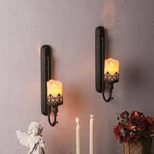Wall Sconce Candle Holder Decor Set Of