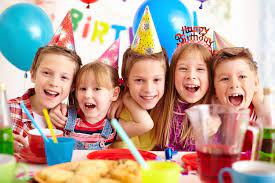 children celebrating birthday party