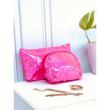 makeup pouch glitter and shimmer set of