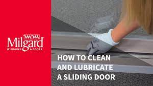 lubricate a sliding patio door