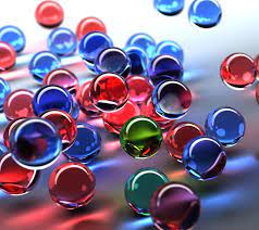Bubbles wallpaper, Glass marbles ...