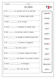 A Gap Fill Exercise For Students To Practice Conjugating