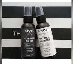 nyx makeup setting matte finish spray
