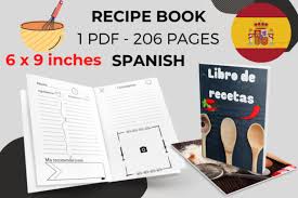 recipe book pdf spanish graphic by