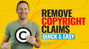 how to remove copyright claims on