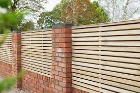 Double Sided Slatted Fence Panel