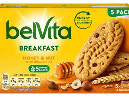belvita honey nuts biscuits nutrition