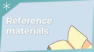 reference materials you