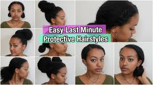 25 shoulder length layered hairstyles to switch up your look. 5 Quick Easy Protective Hairstyles On Natural Hair Thick Medium Length Hair Youtube