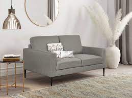 toronto 2 seater fabric sofa light grey