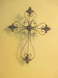 Polished Metal Decorative Wall Cross