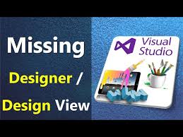 missing designer in visual studio