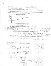 Perpendicular Lines Answer Key
