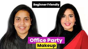 subtle office party makeup look step