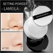 face loose powder makeup finishing
