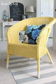 Spray Painted Wicker Chair
