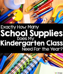 supplies for your kindergarten cl