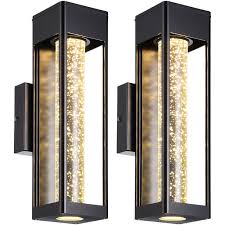 Lighting is one of the most important elements in design, but it is often overlooked. Leonlite 2 Pack Led Wall Sconce Lighting Wall Mount 12w 100w Eqv Outdoor Indoor Lights In Black Finish With Bubble Glass 3000k Warm White Waterproof Wall Lantern Porch Light Walmart Com