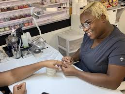 black owned nail salon partnering with